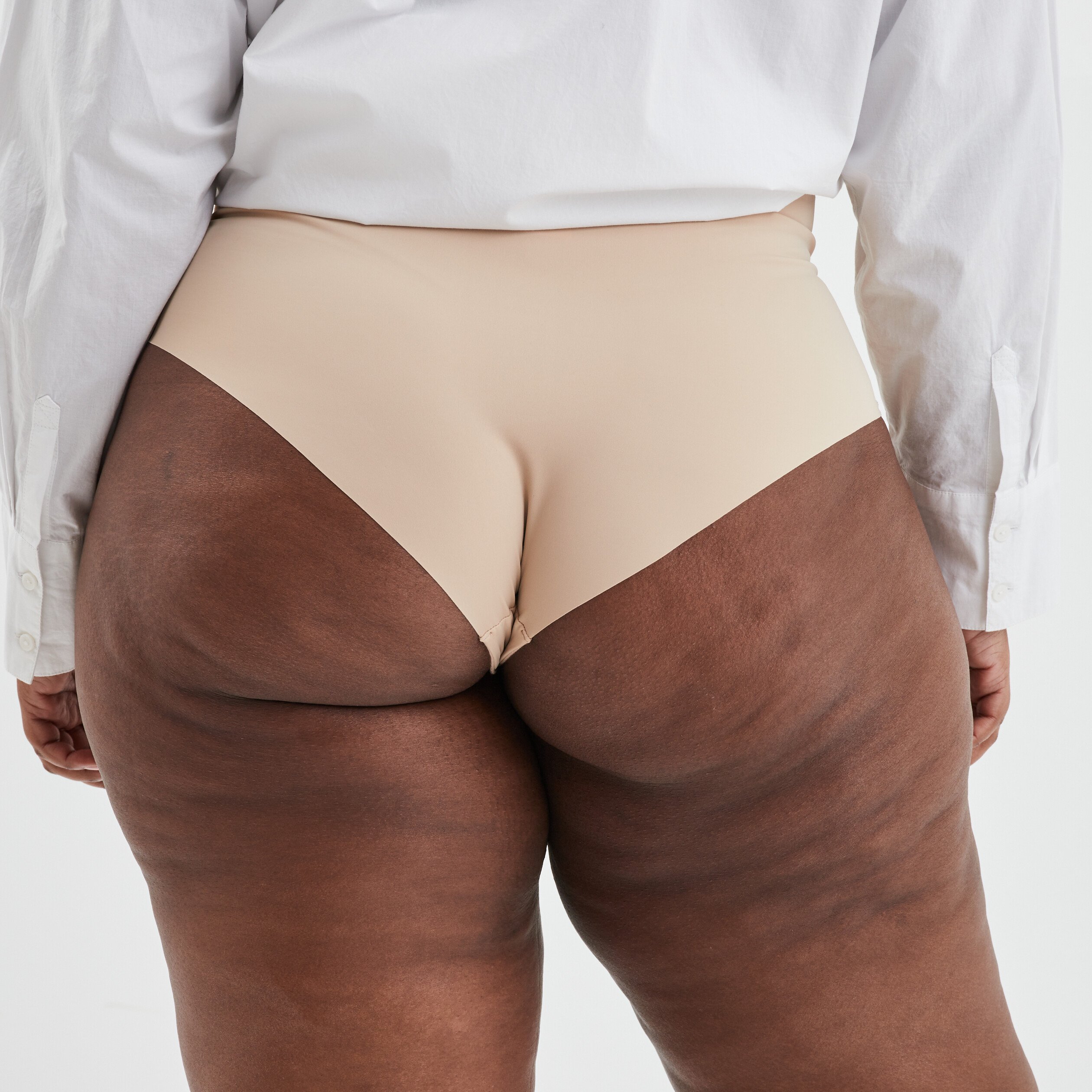 Culotte haute microfibre Modavista sable femme grande taille | La Halle