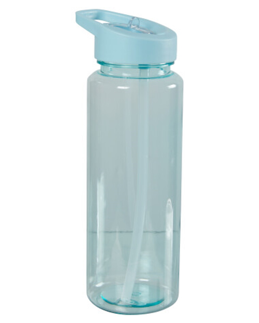 Trinkflasche mit Strohhalm