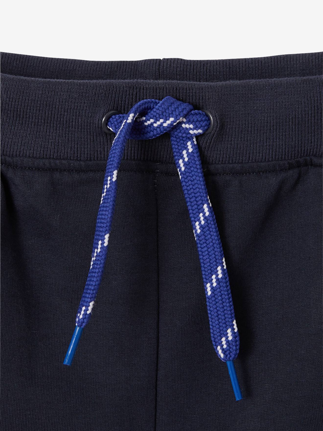 Vertbaudet Jungen Sport-Shorts, Zierstreifen - marine