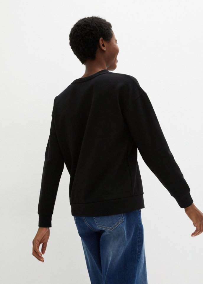 Sweatshirt mit Stickung