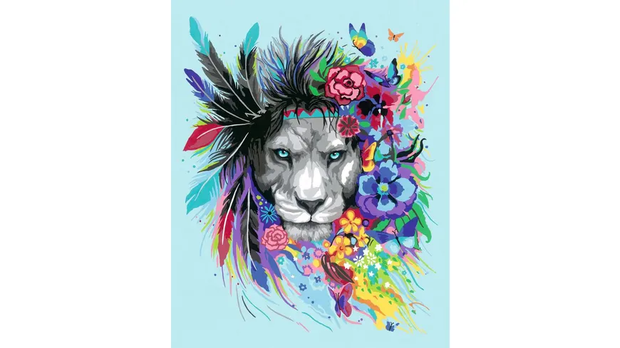 Ravensburger Beschäftigung - CreArt - Malen nach Zahlen 20130 – Boho Lion