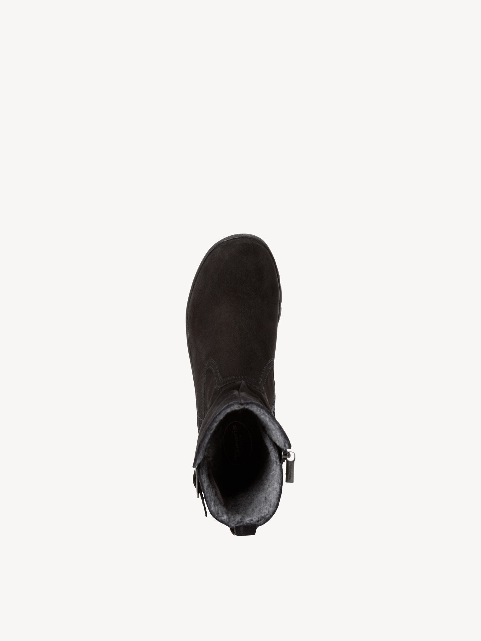 Bottine en cuir - noir