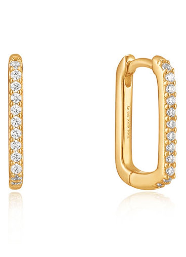 Pozlacené náušnice Ania Haie Glam Oval