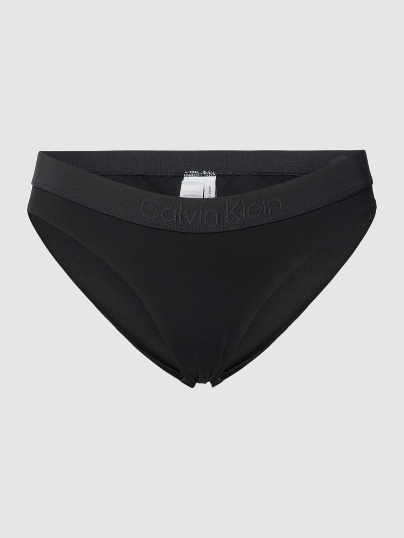 Bikini-Hose mit Label-Detail Modell 'CORE TONAL' in schwarz