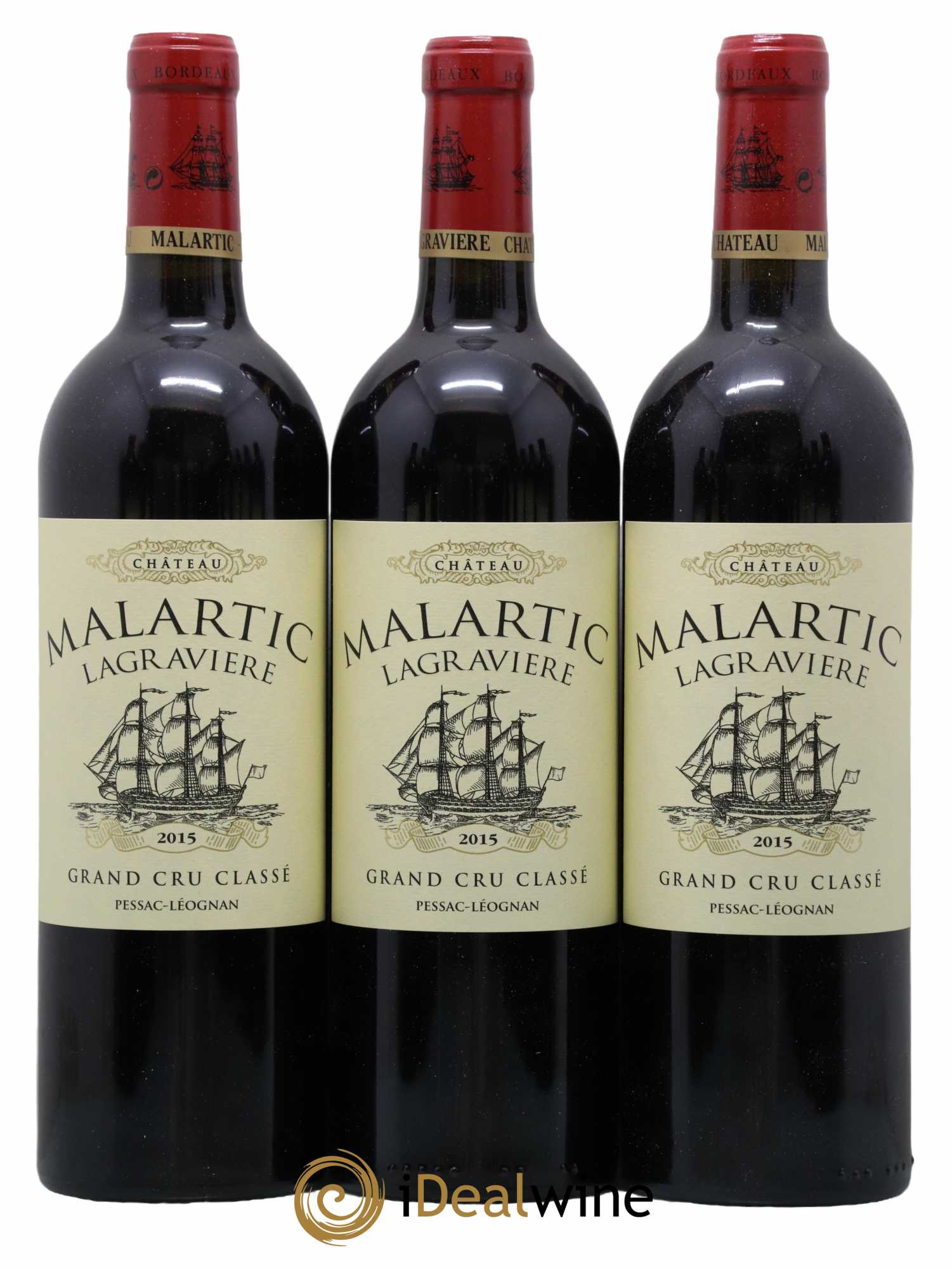 Château Malartic-Lagravière Cru Classé de Graves  2015 - Lot de 12 Bouteilles
