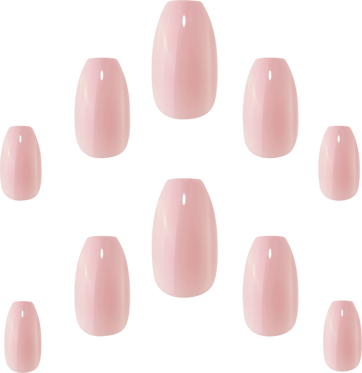 Künstliche Nägel Colour Acrylic Lucious Lychee, 12 St