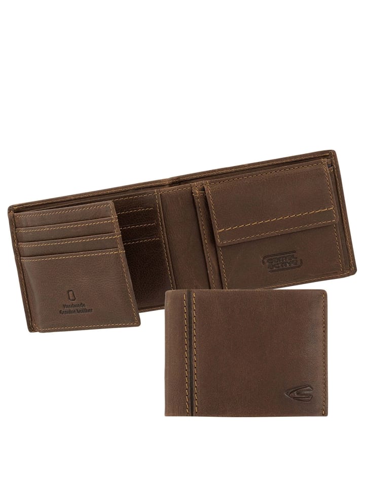 Camel Active Bilbao Jeans - Geldbörse 6cc 11 cm RFID (black) in cognac günstig kaufen onesize
