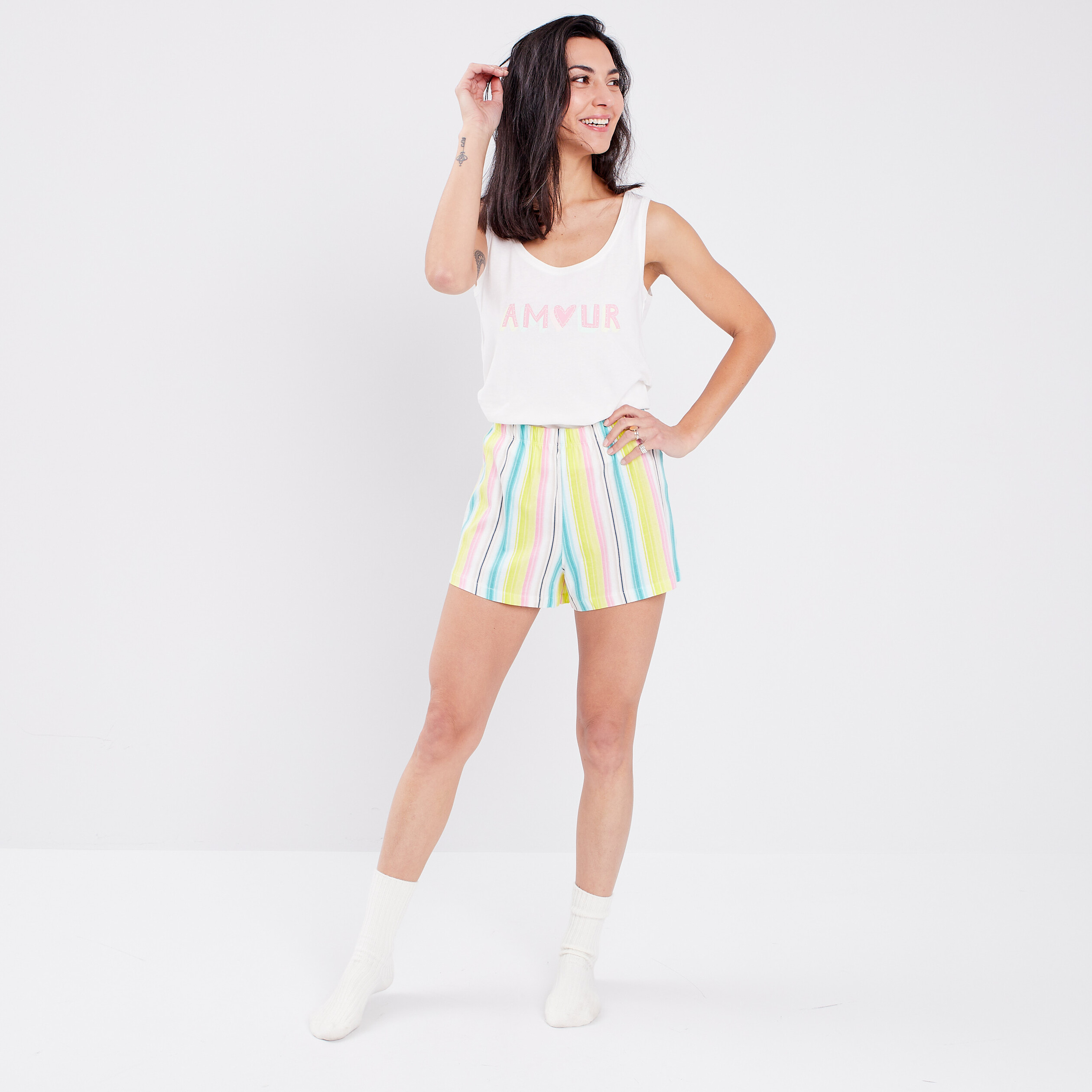 Ensemble pyjama multicolore femme | La Halle