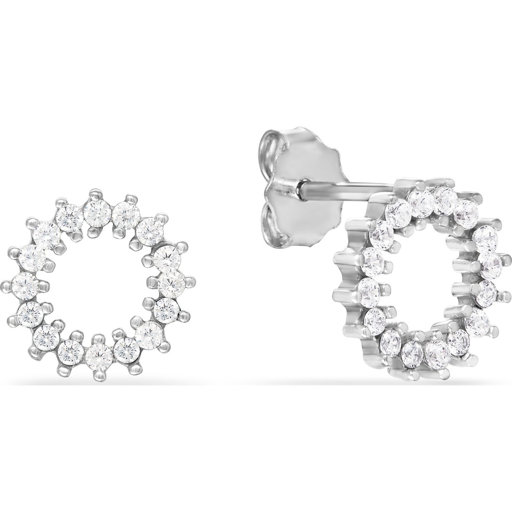 FAVS Boucles d'oreilles à fermoir à poussette 925 Argent Boucles d'oreilles