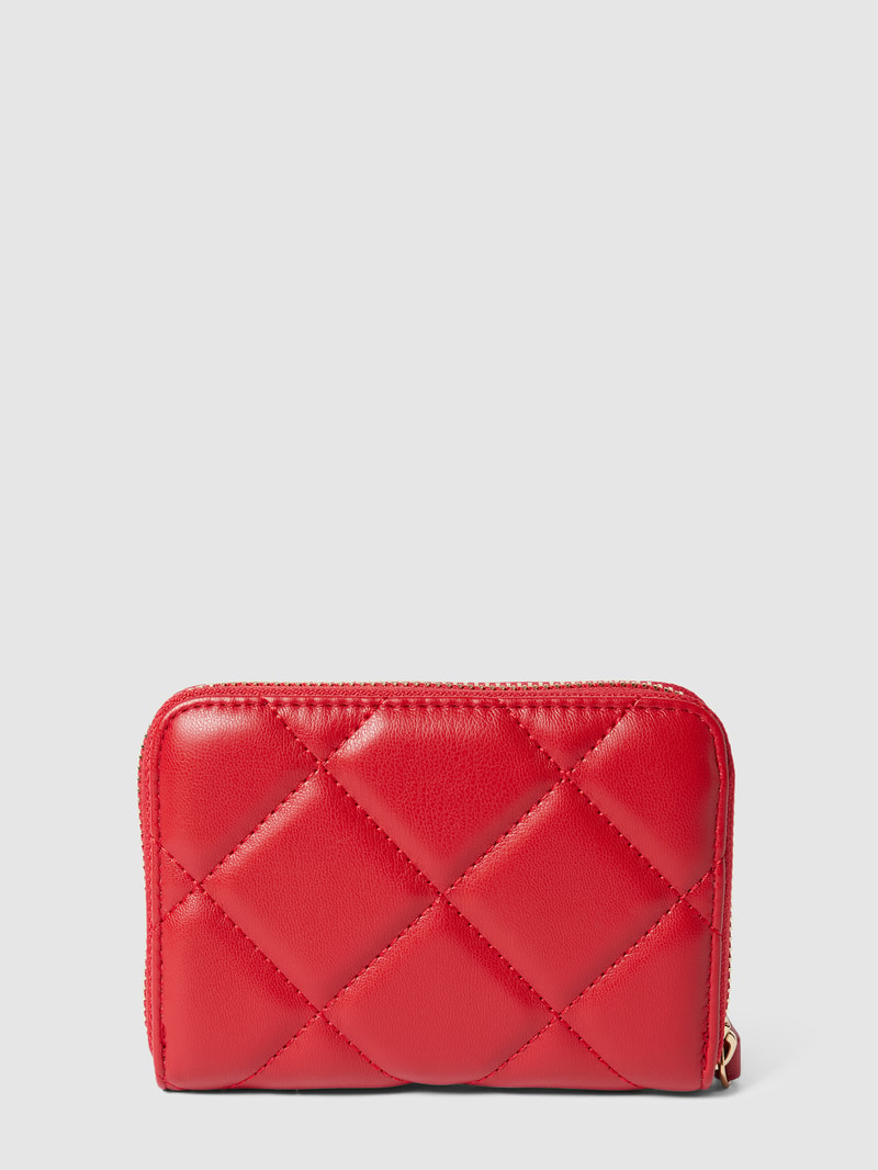 Portemonnaie mit Label-Detail Modell 'OCARINA' in rot