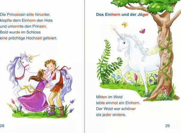 Leserabe mit Mildenberger Silbenmethode: Einhorngeschichten