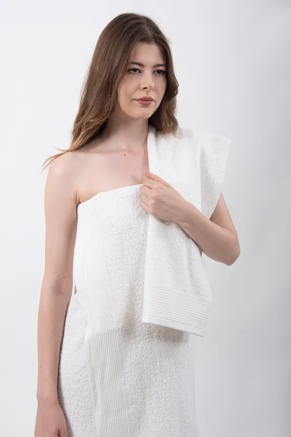 Güvenal  Duru 2-teiliges Badetuch-Set | Handtuch | Handtuch-Set | Badeset | Mitgift-Handtuch