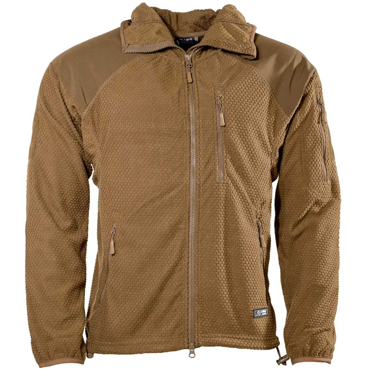 Fleecejacke Delta mit Kapuze coyote