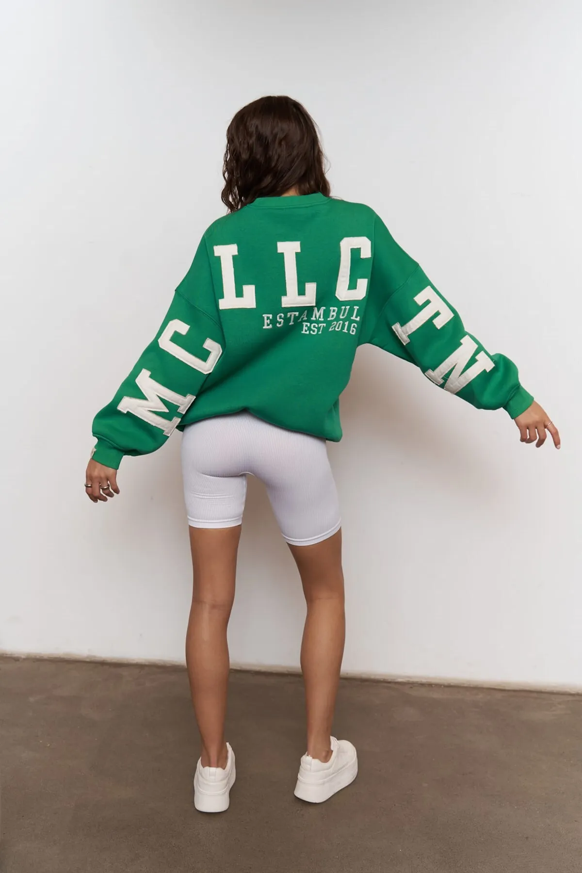 MAİ COLLECTİON  Saddle Mcllctn Benetton Oversize-Sweatshirt