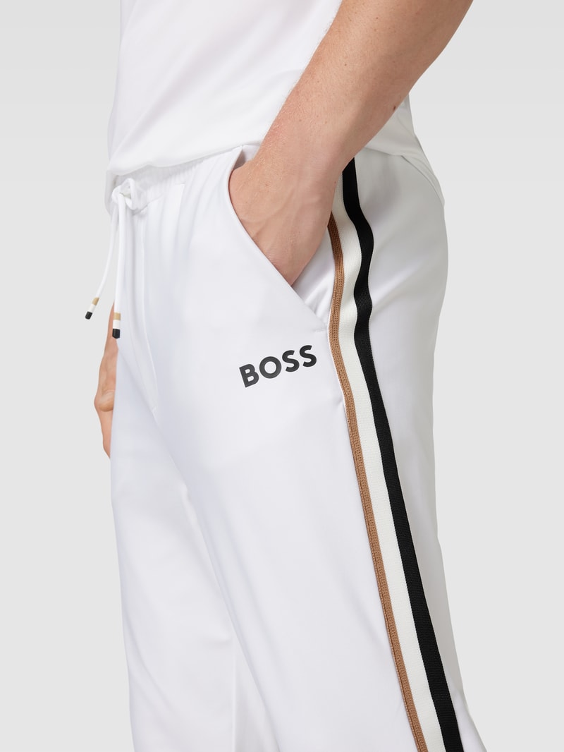 Sweatpants mit elastischem Bund Modell 'Hicon' in weiß
