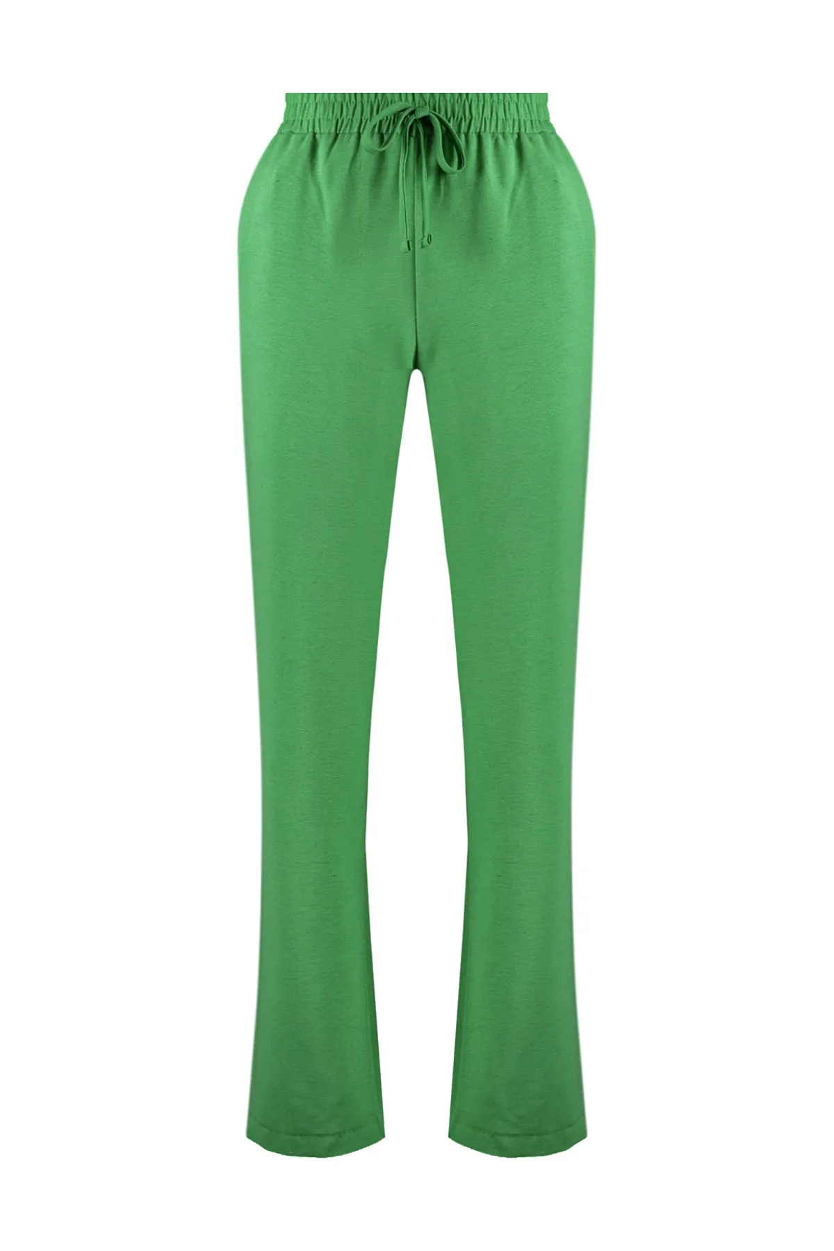 Trendyol Collection  Grüne gewebte Bindehose TWOSS23PL00032