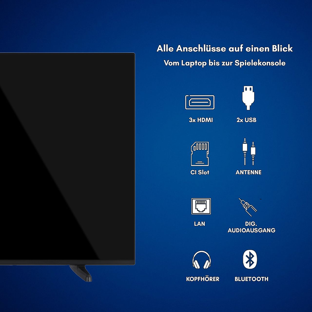 Daewoo Daewoo Android TV 50 Zoll Fernseher (4K UHD Smart TV, HDR Dolby Vision, Dolby Atmos)