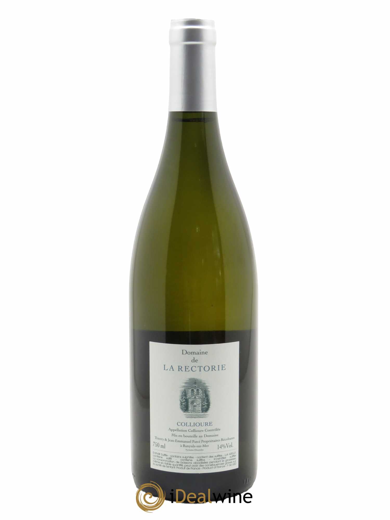 Collioure La Rectorie (Domaine de) L'Argile Thierry et Jean Emmanuel Parcé  2021 - Lot de 1 Bouteille