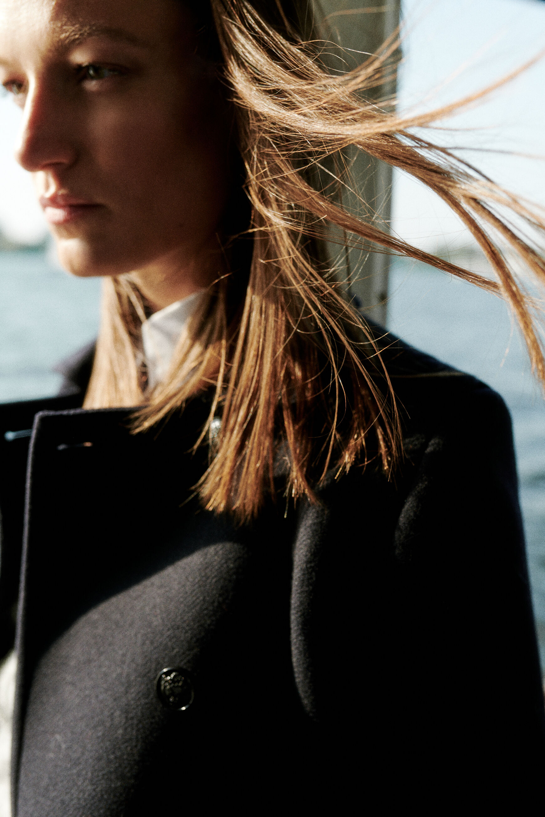 manteau nathanael bleu marine femme