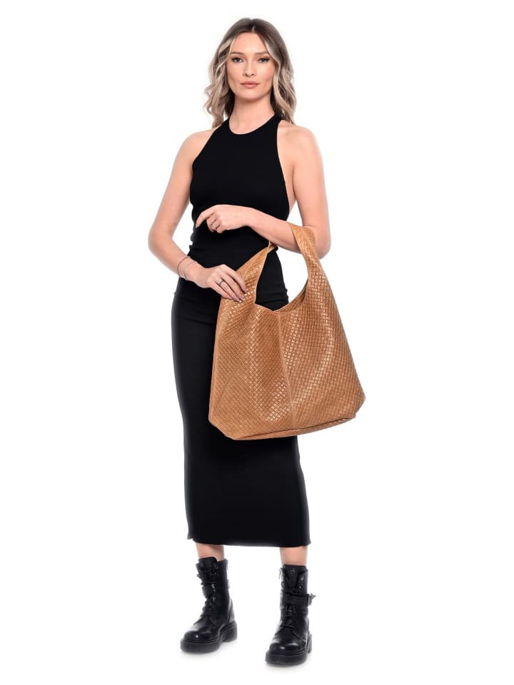 Luisa Vannini Shopper in Braun günstig kaufen onesize