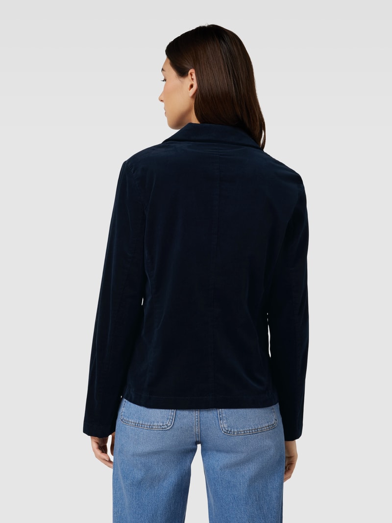 Blazer mit Eingrifftaschen in marineblau