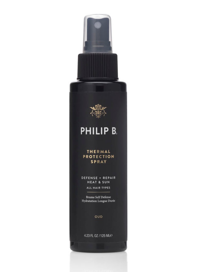 Spray-ul Philip B Oud Royal Heat Protectant – parfum de păr cu protecție termică