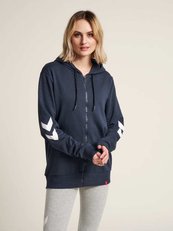 Hummel Hummel Reißverschluss Kapuzenpullover Hmllegacy Erwachsene in BLUE NIGHTS günstig kaufen