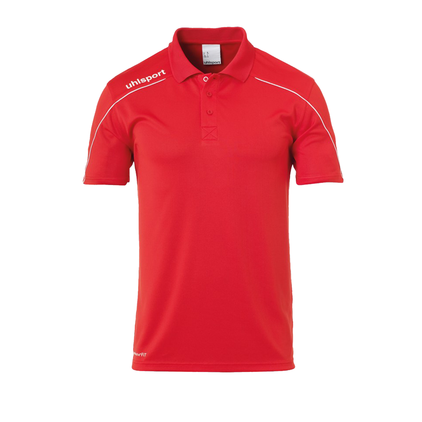 Uhlsport Stream 22 Poloshirt Kids Rot Weiss F04