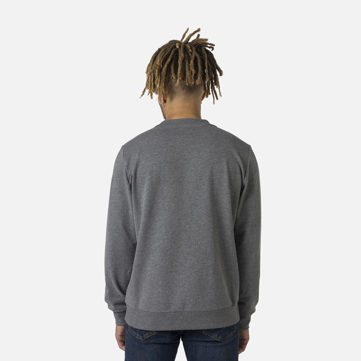 Herrensweatshirt mit Logo und Rundhalsausschnitt