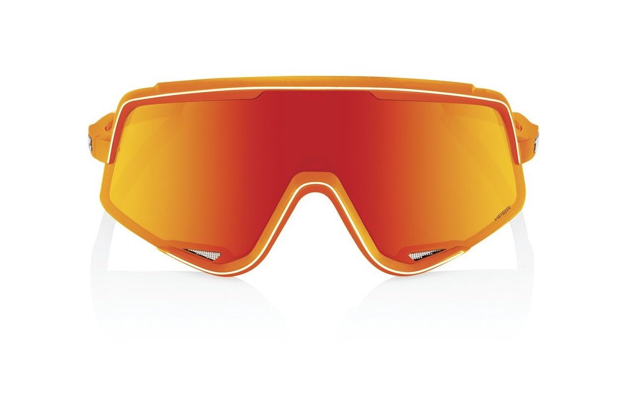 100 Percent Glendale soft tact neon orange / Hiper Red Multilayer Mirror