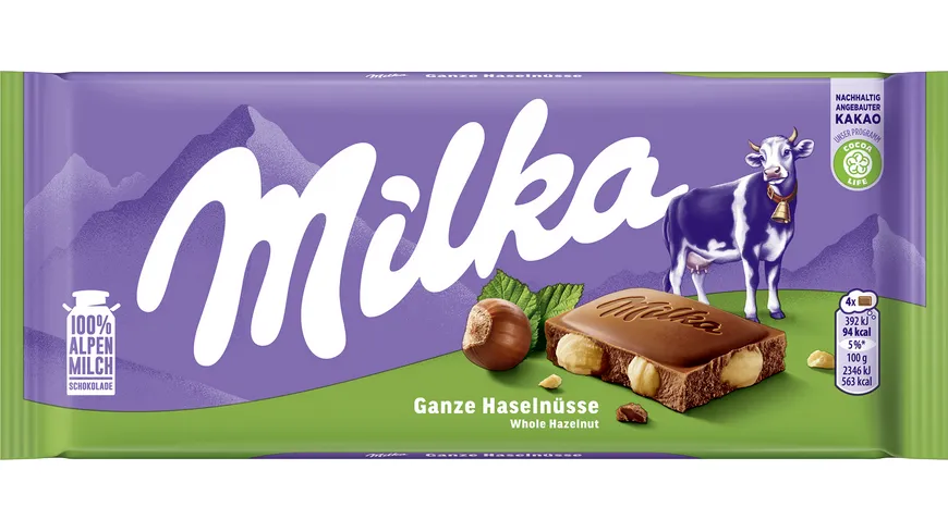 Milka Ganze Haselnuss Schokolade 100 g