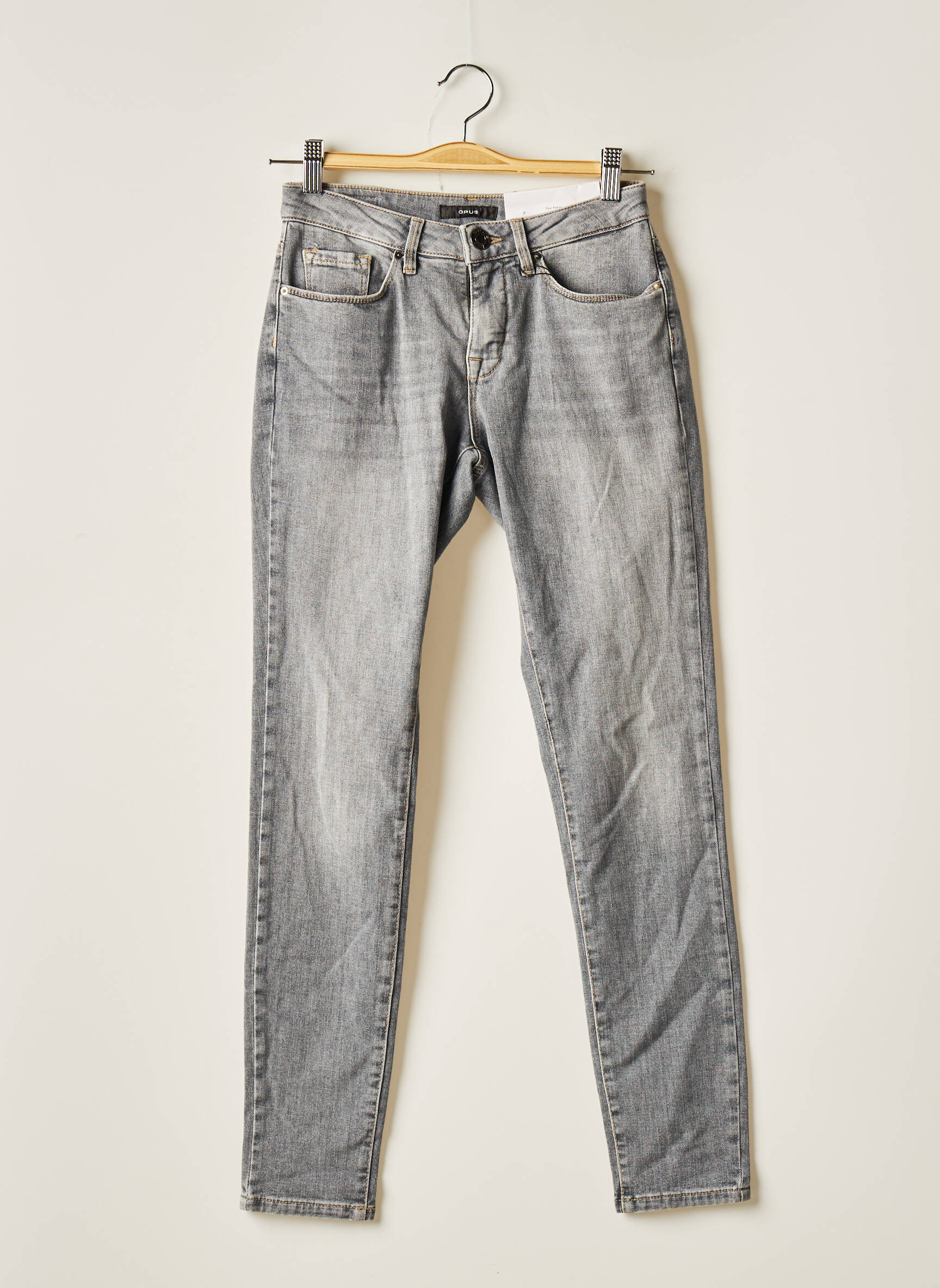 Opus Jeans Coupe Slim Femme couleur gris
