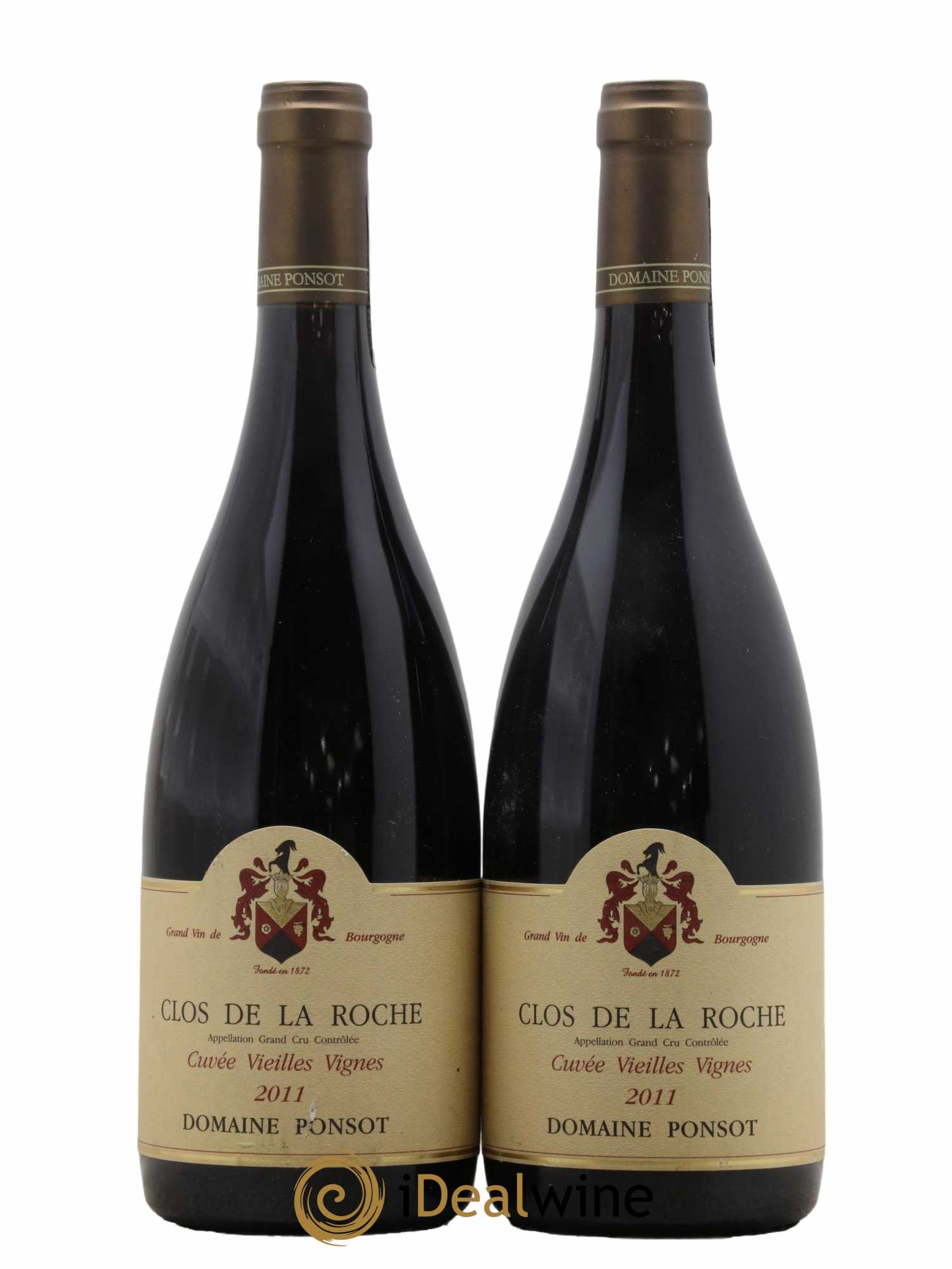 Clos de la Roche Grand Cru Vieilles Vignes Ponsot (Domaine)  2011 - Lot de 2 Bouteilles