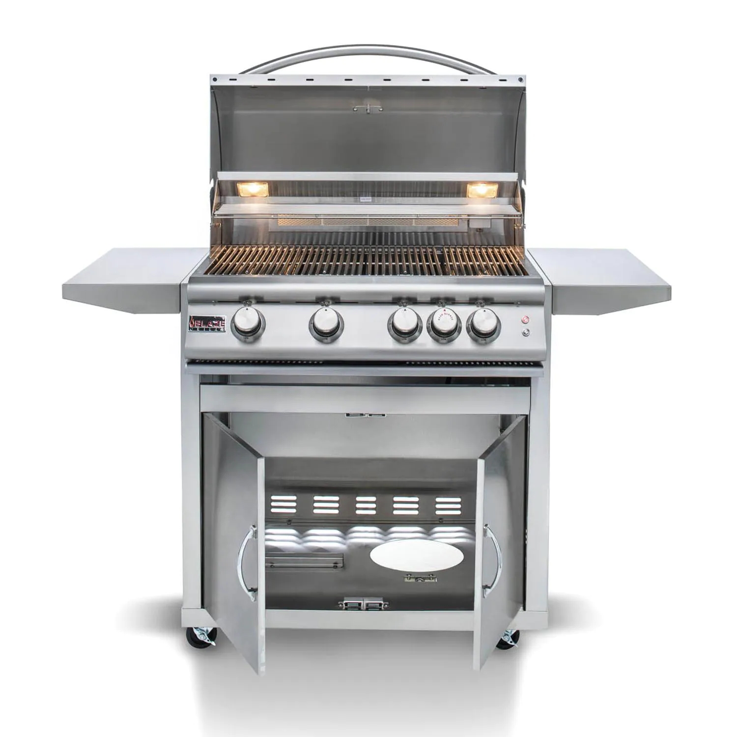 Blaze Premium LTE 32-Inch 4-Burner Propane Gas Grill With Rear Infrared Burner & Grill Lights - BLZ-4LTE2-LP
