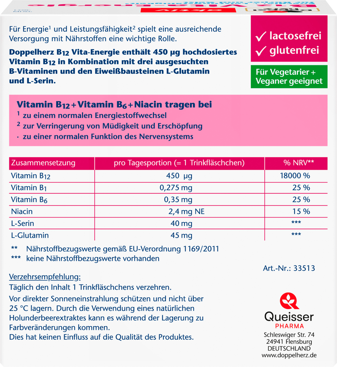Vitamin B12 Vita-Energie Ampullen 30 St, 341,6 g