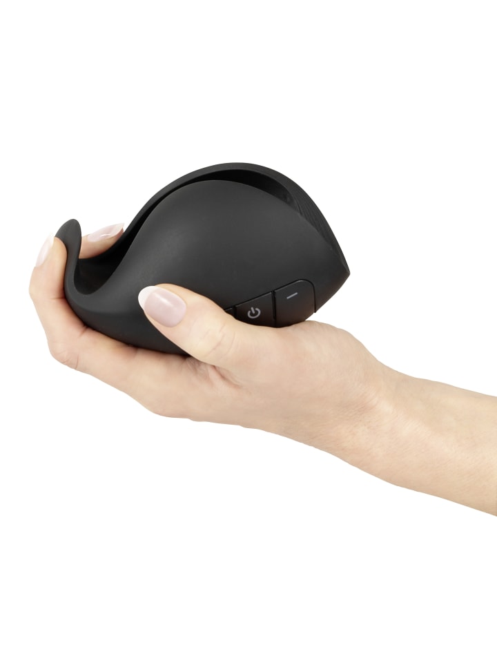 Rebel Masturbator Vibrating Glans Masturbator in schwarz günstig kaufen 13 cm