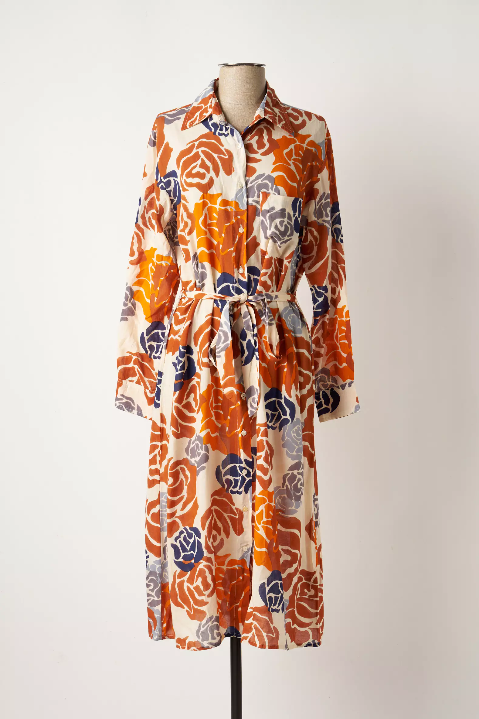 Luk Ap Robes Mi Longues Femme couleur marron