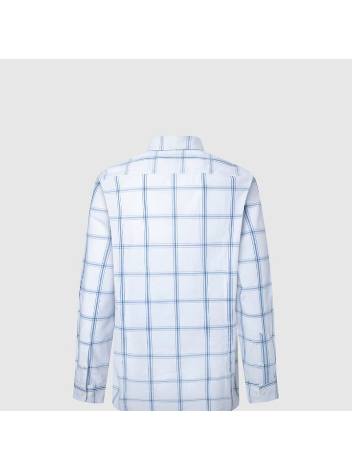 Pepe Jeans Hemd in Weiß/Blau günstig kaufen