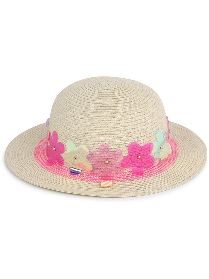 Billieblush Sonnenhut in Creme/ Pink günstig kaufen