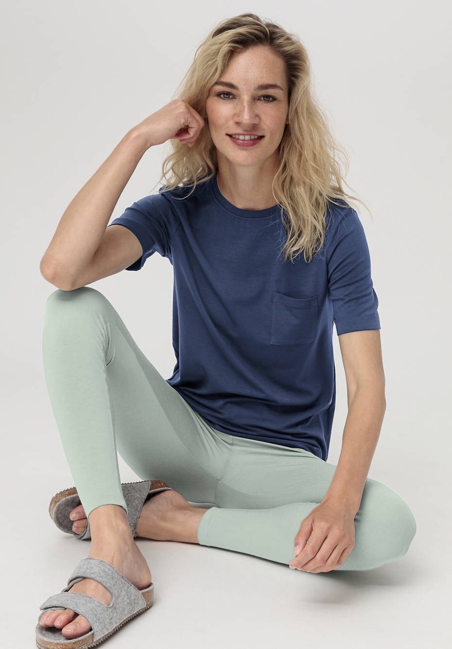 Halbarm Schlafshirt aus Tencel™Modal