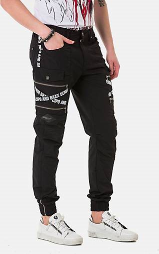Cipo & Baxx Cargo-Hose mit trendigen Markenschriftzügen