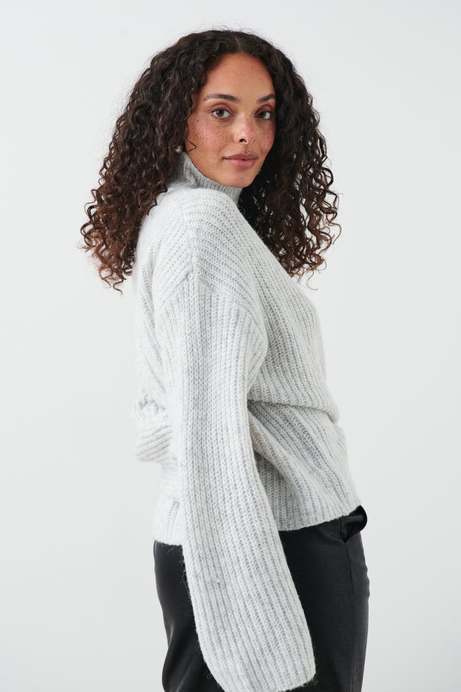 Turtleneck knit sweater