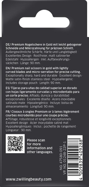 ZWILLING Beauty Premium Nagelschere - gold Nagelschere