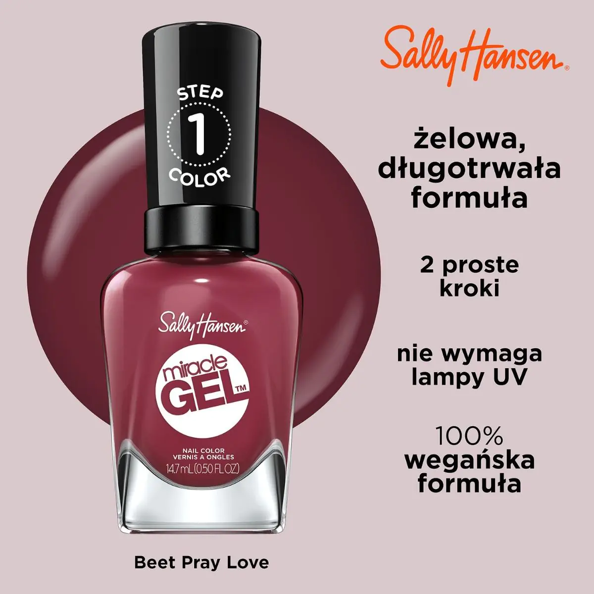 Sally Hansen stebuklingas gelinis nagų lakas, 496