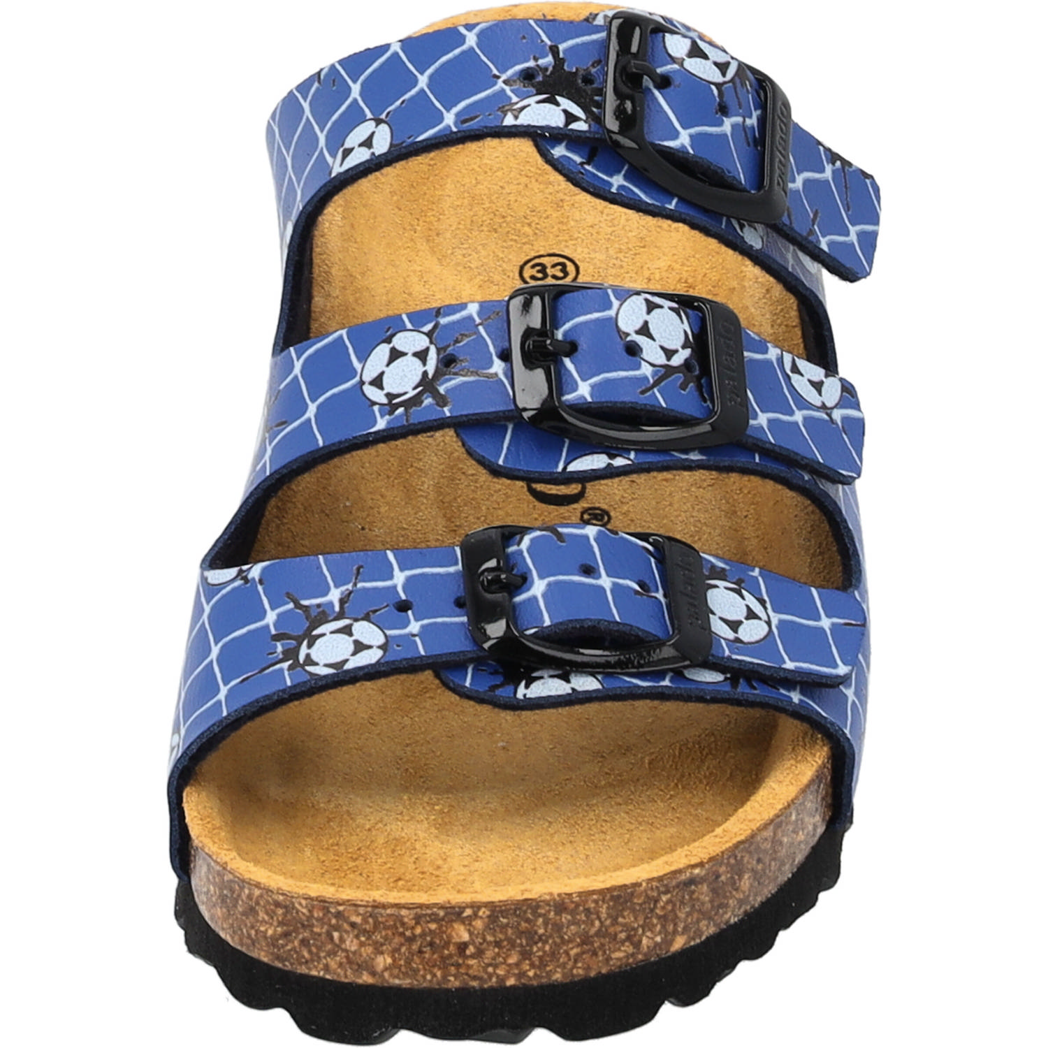 Palado Kids Capri B Print, Pantoletten, Kinder, Blau Soccer