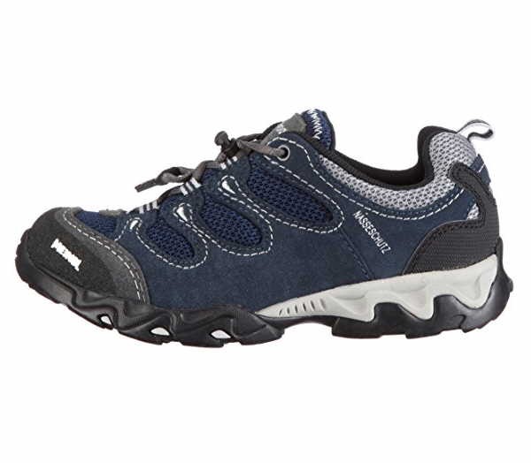 MEINDL Jungen Halbschuhe blau marine/silber Velour/Mesh