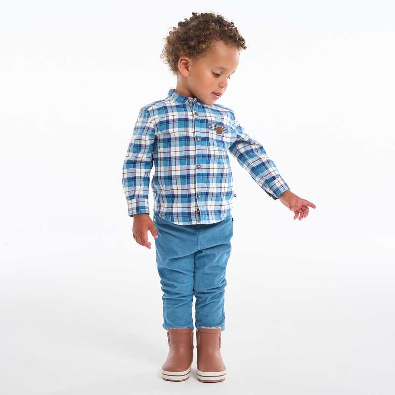 Chemise tubique à carreaux bébé garçon