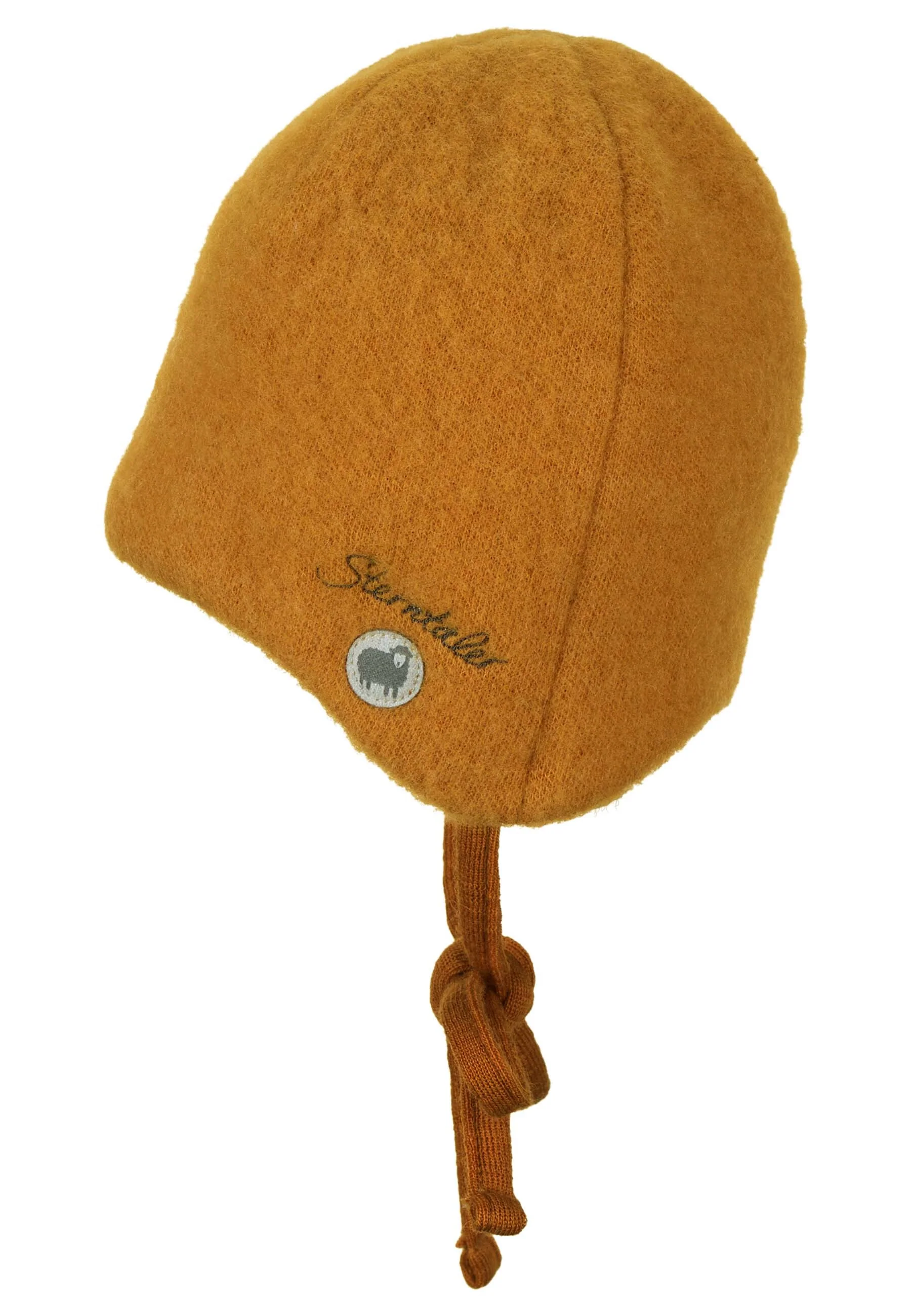 Mütze aus Wolle (Merino) mit Bindeband in 5 Farben