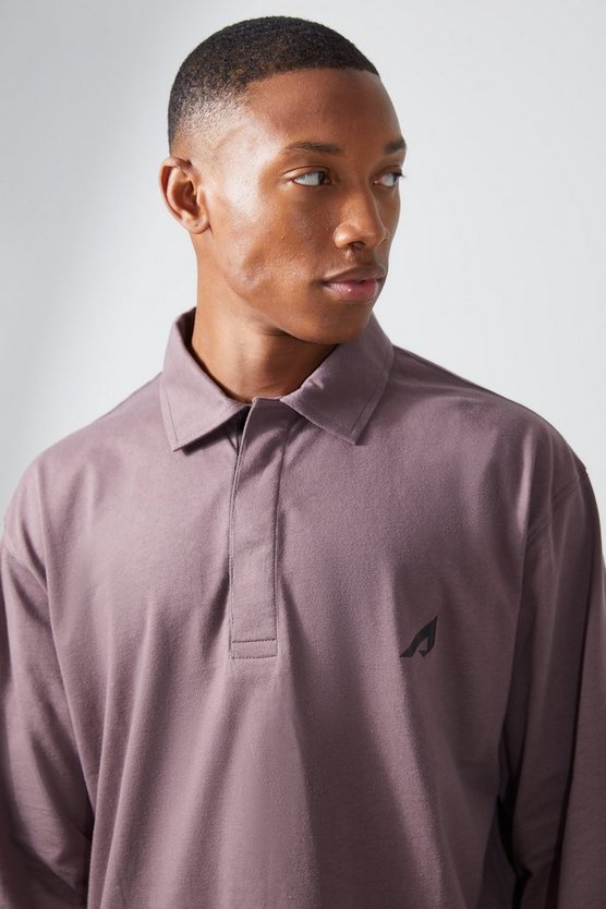 Oversize Active Rugby-Poloshirt