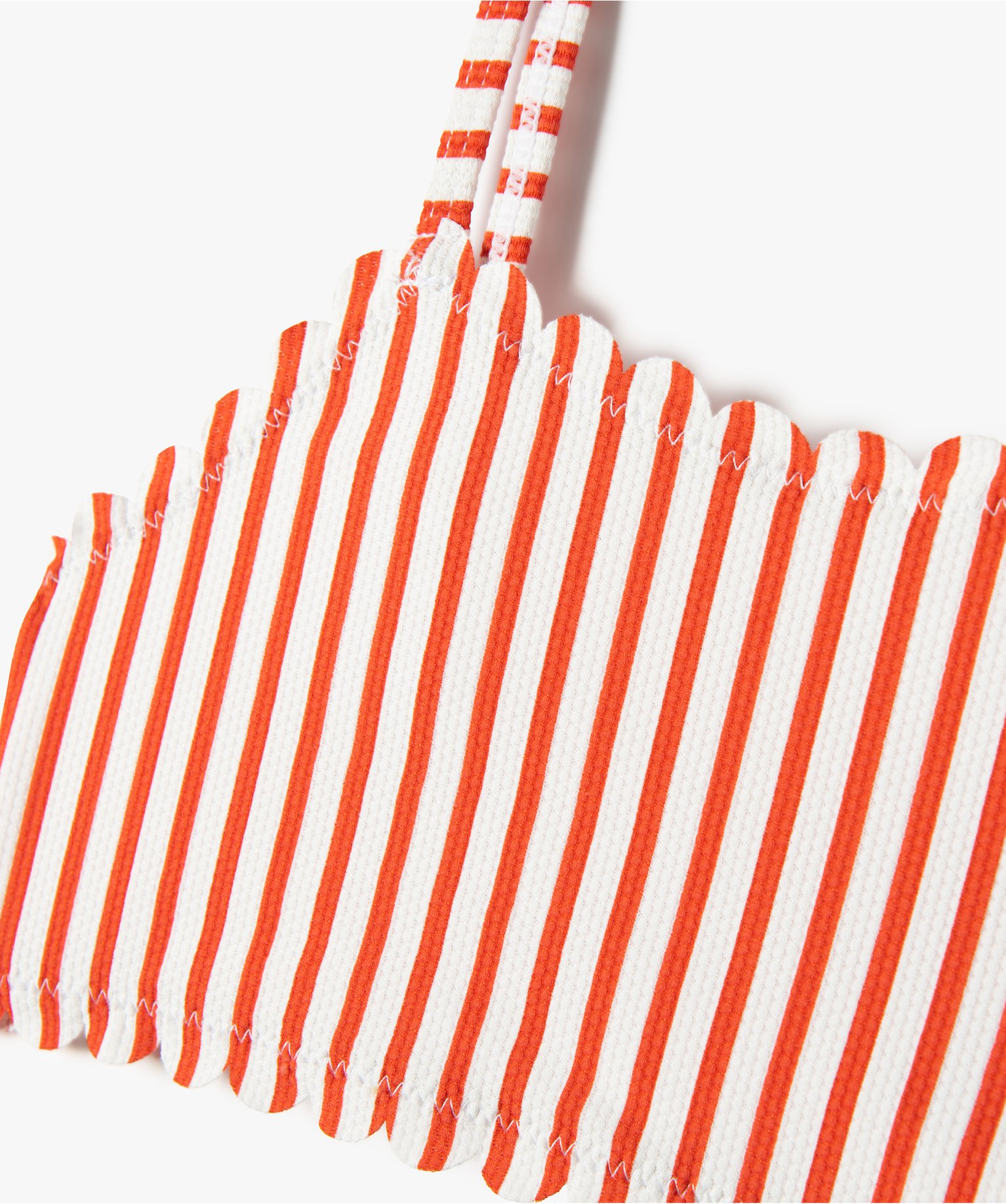 Maillot de bain fille 2 pièces à rayures raye | GEMO